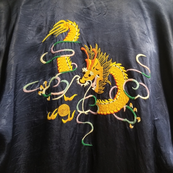⚡Vintage Satin Dragon Kimono/House Coat - Picture 3 of 3